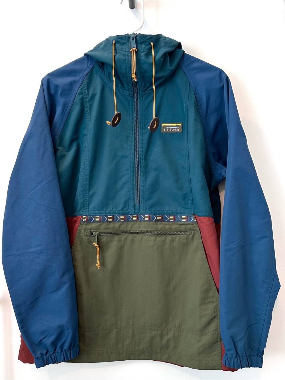 NWOT L.L. Bean Women’s Mountain Classic Anorak, Spruce/Tuscan Olive, Small